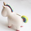 White Unicorn Piggy Bank